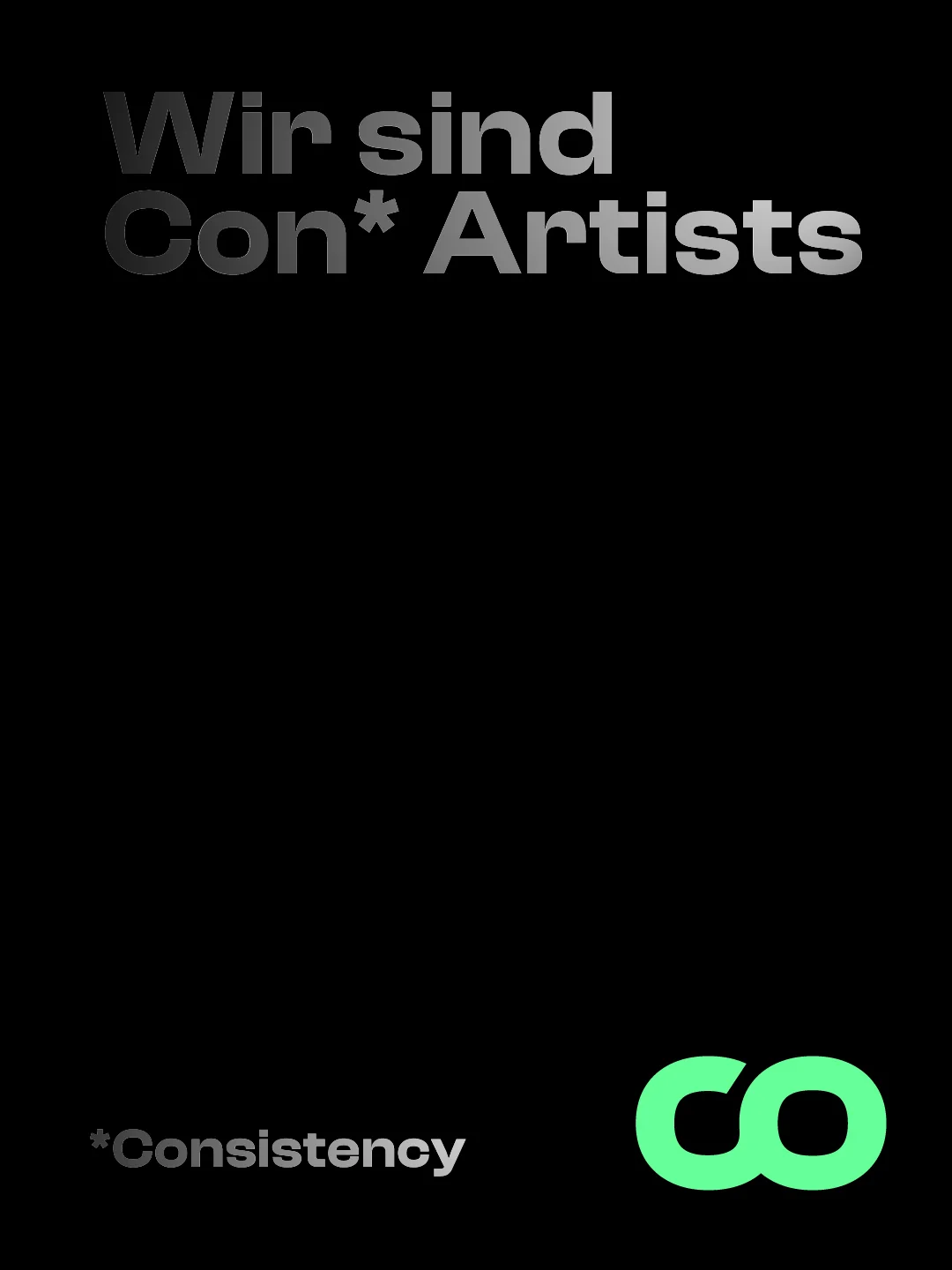 Consistent Media Statement: Wir sind Con* Artists