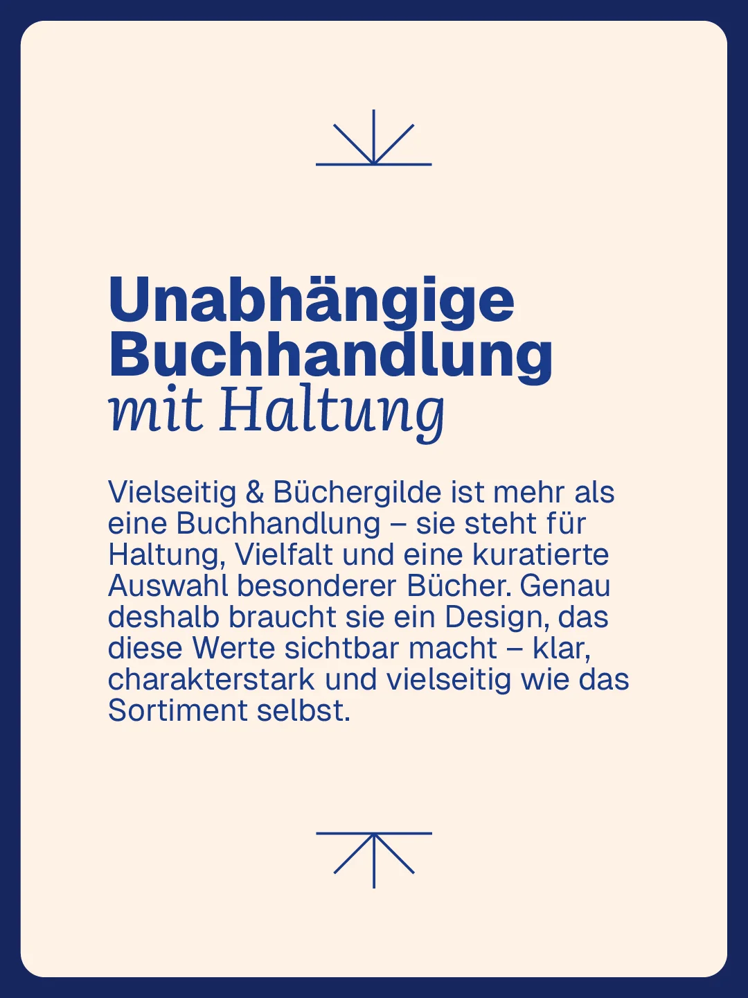 Statement: Unabhängige Buchhandlung mit Haltung